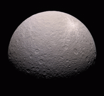 Saturn Moon Rhea Animation