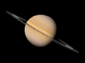 Saturn Planet Animation Moving Image