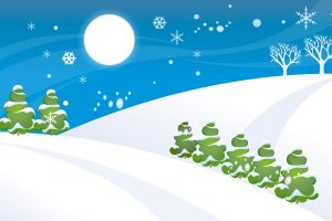 Simple Christmas Snow World Download Full HD Wallpaper