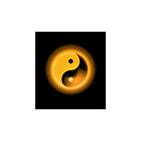 Small Gold Animated Ying Yang