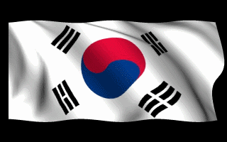 South Korea Flag Waving Animated Gif Sweet
