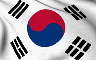 South Korea Flag Waving Animated Gif