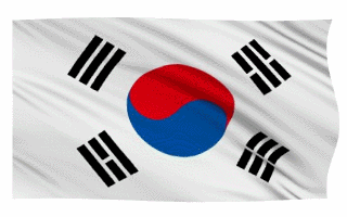 South Korean Flag Waving Gif Animation Hot Cool