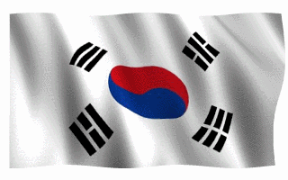 South Korean Flag Waving Gif Animation Hot Cute