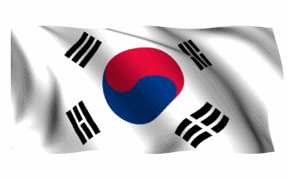 South Korean Flag Waving Gif Animation Pretty