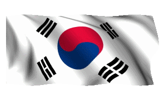 South Korean Flag Waving Gif Animation Pure