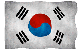 South Korean Flag Waving Gif Animation Super