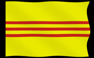 South Vietnam Flag Waving Animated Gif Love