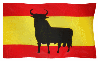 Spain Flag Bull Waving Animated Gif Nice