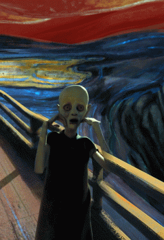 The Scream Munch Animated Gif Cool Image