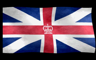 UK British Flag Waving Animated Gif Cool