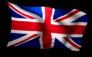 UK British Flag Waving Animated Gif Hot