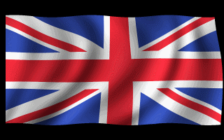 UK British Flag Waving Animated Gif Love