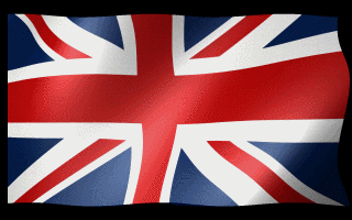 UK British Flag Waving Animated Gif Sweet