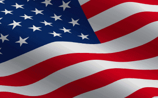 USA American Flag Waving Animated Gif Cool Download
