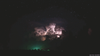 Amazing Thundercloud Growing Lighting Flashing Animated Gif