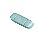 Animated Pill Blue Tablet Hot