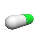 Animated Pill Green Tablet Hot