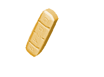 Animated Pill Yellow Tablet Hot
