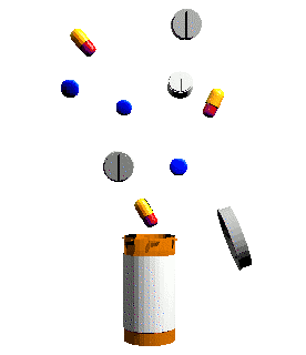Animated Precription Pills Tablets