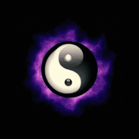 Animated Ying Yang Purple Hot