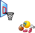 Basketball Dunk Smiley Animated