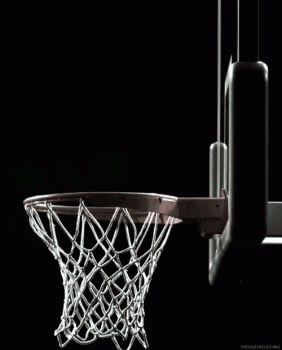 Basketball Hoop Net Ball Dunk Close Up Animated Gif Cool