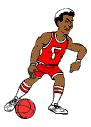 Basketball Player Dribbling Ball Clip Art Animated Gif Cool