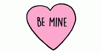 Be Mine Valentine Hearts Animated Gif Card