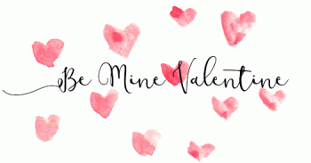 Be Mine Valentine Red Hearts Whimsical Animated Gif Card