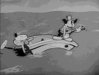 Boat Vintage Cartoon Animated Gif