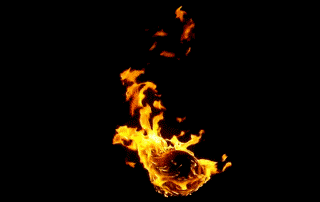 Burning Fireball Animated Gif Image