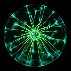 Electrostatic Plasma Light Lamp Animation Cool Hot Image