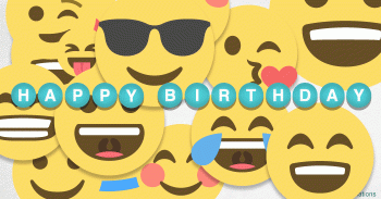 Emoji Happy Birthday Smiley Mix Cool Gif