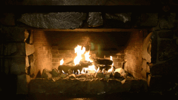 Fireplace Burning Fire Animated Gif