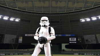Funny Star Wars Baseball Pitch Animated Gif