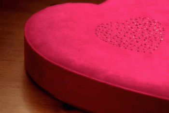 Funny Valentine Heart Gift With Pizza Animated Gif