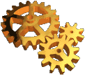 Gold Brass Gear Cogs Animated Cool