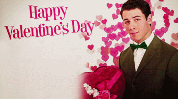 Guy With Chocolated Happy Valentines Greeting Animated Gif