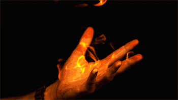 Hand Holding Fire Flames Animated Gif Image