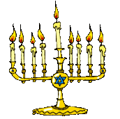 Happy Hanukkah Menorah Animated Gif