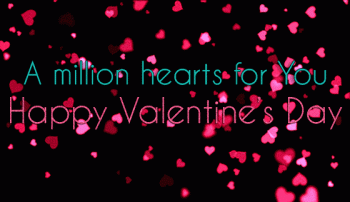 Happy Valentines Million Hearts Aimated Gif