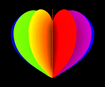 Heart Rainbow Animation Hot Cool
