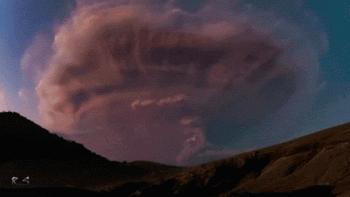 Large Thunder Cloud With Lighting Bolts Striking Storm Cloud Animated Gif
