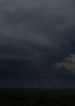 Lightning Strikes Sky To Ground Animated Gif