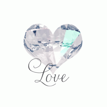 Love Sign Diamond Heart Animated Gif