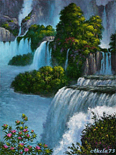 Nature Waterfall Animated Gif Super