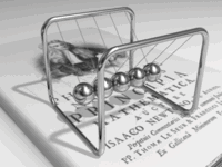 Newtons Cradle Potential Energy Balls Animation Cool Hot