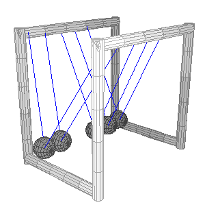 Newtons Cradle Potential Energy Balls Animation Love
