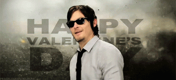 Norman Reedus Says Happy Valantines Day Greetings Animated Gif